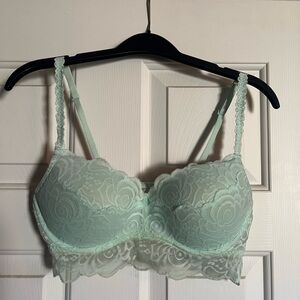 Pink Victoria Secret Mint Green Lace Bralette